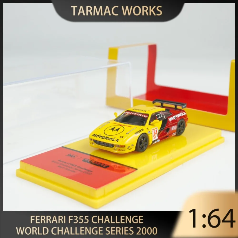 Tarmac Works 1:64 فيراري F355 سلسلة التحدي العالمي 2000 سبيكة قسط دييكاست نموذج سيارة لعبة قطعة عرض قابلة للجمع