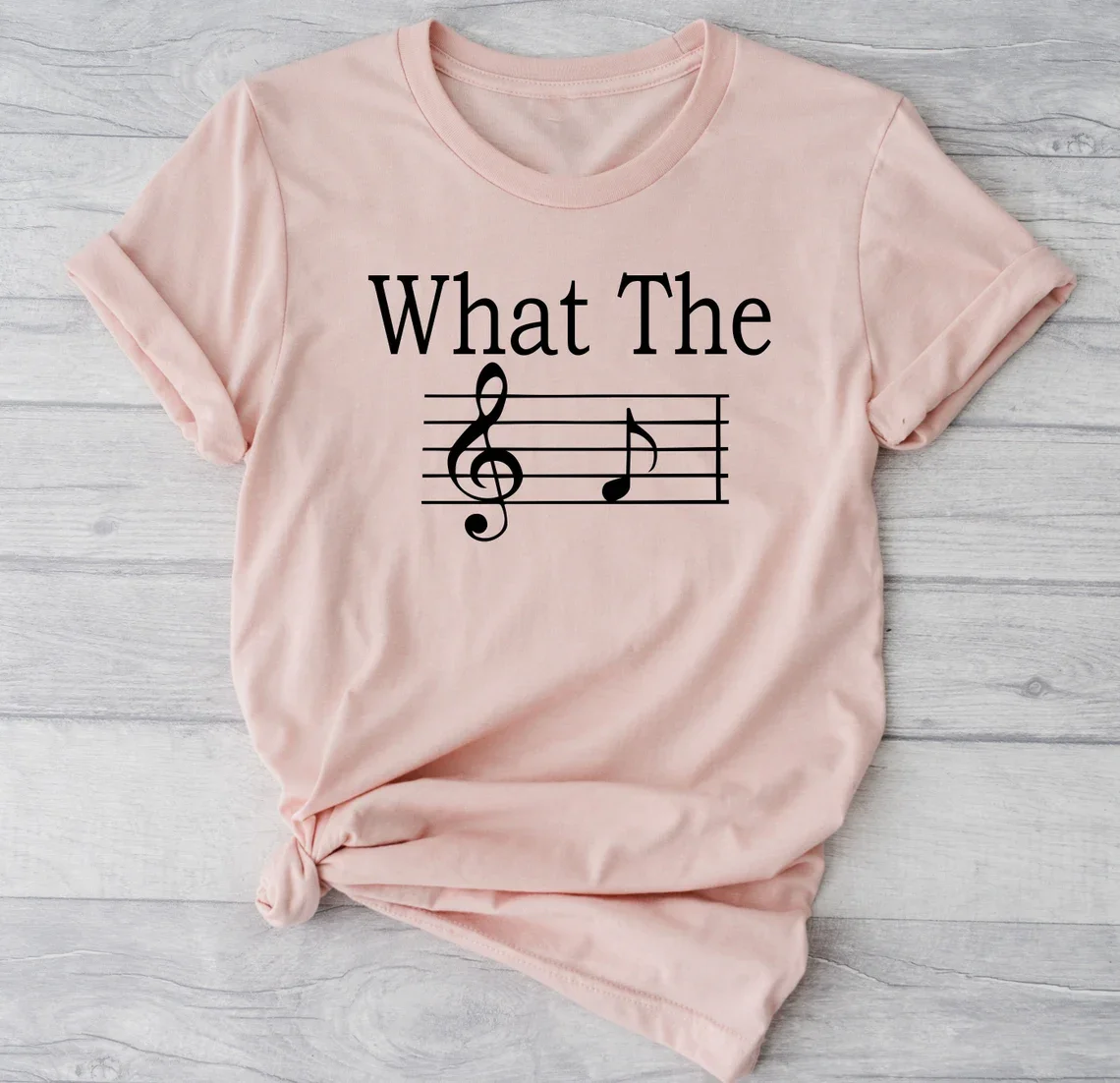 Sugarbaby What The Musical Note Funny Graphic T-shirt Musician Shirt Music Lover Cotton t shirt Piano Sarcastic t shirts