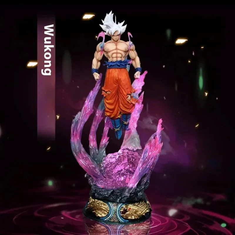 Dragon Ball Anime Figure 22cm Son Goku Ultra Instinct Super Saiyan Figurine Statue Pvc Statue Model Ornament Collection Toy Gift