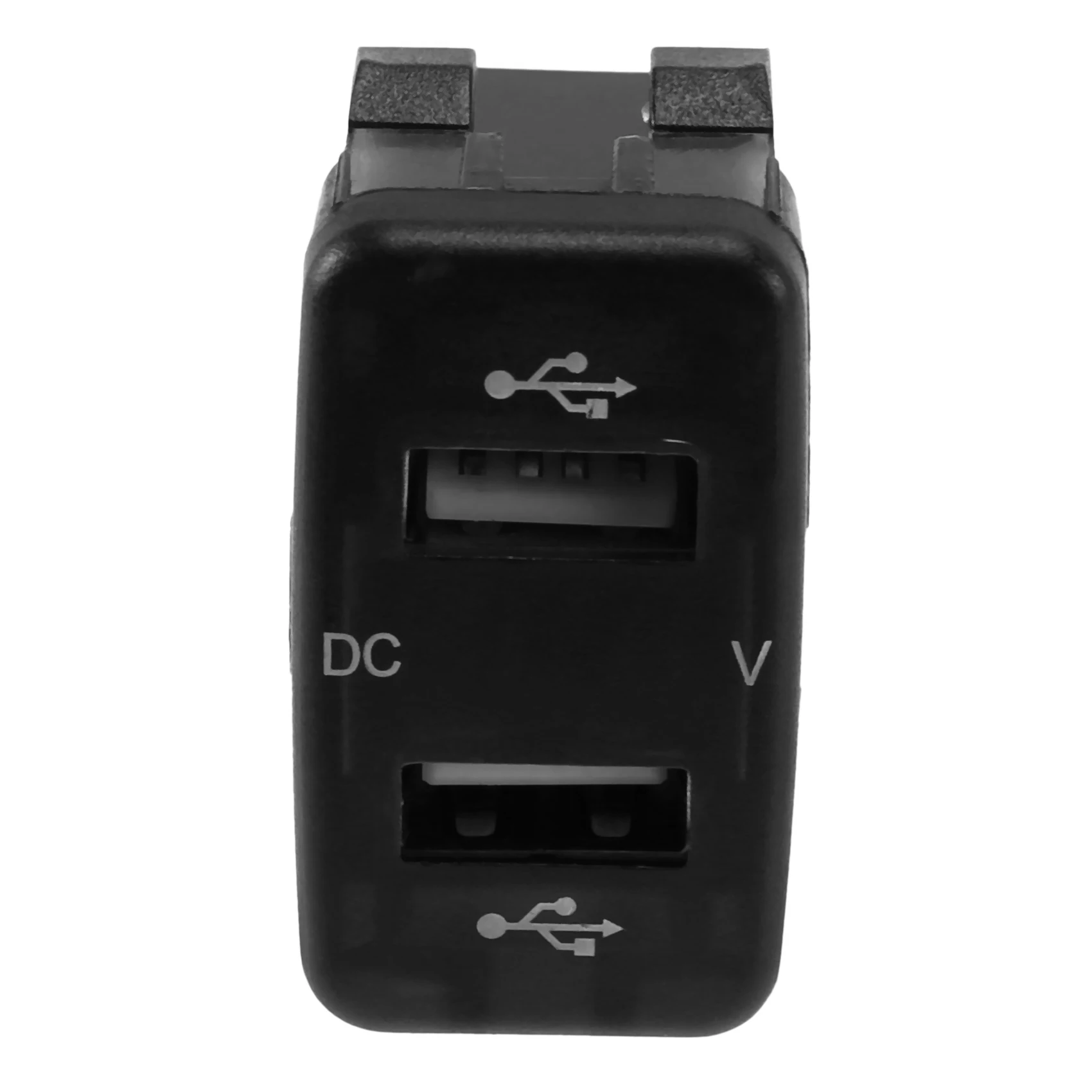 

5X Car Charger Socket Dual USB Port Charging Volt Display Adapter Fit For Toyota Blue