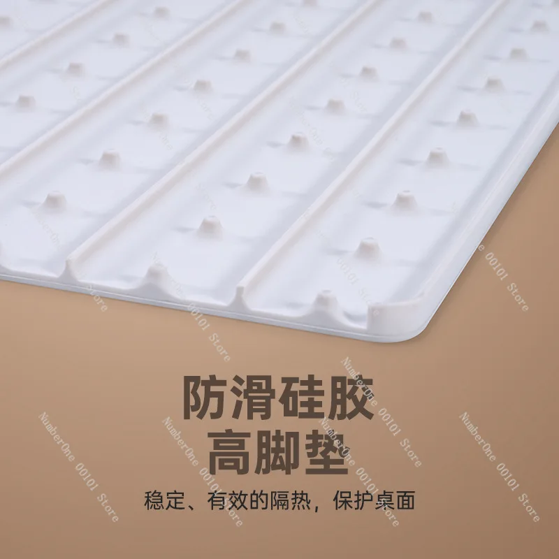 Multifunctional heating and insulation board Foldable flexible silicone household dining table Hot dish warming board