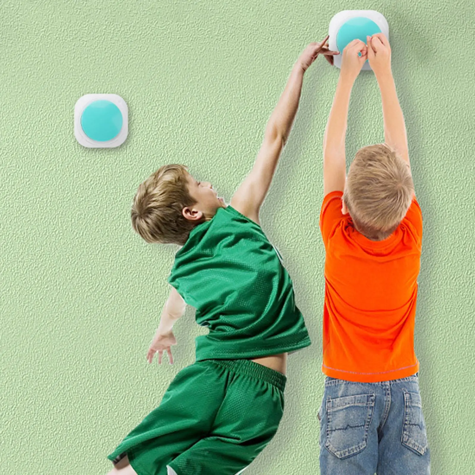Wall Mount High Jump Trainer Children Speech Counting Toy Adjustable Touch Device for Kids Physical Coordination Exercise