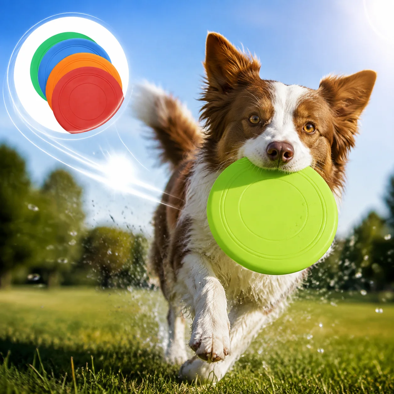 Flying Disc Dog Training Toy - Köpek Uçan Diski Premium Yumuşak Silikon