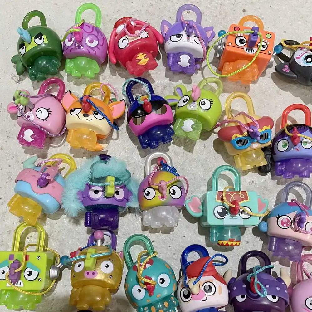 LOCK STARS Series 1 & 2 Cute Figure Toy Keychain Elephant Purple Monster Horned Teal Monster