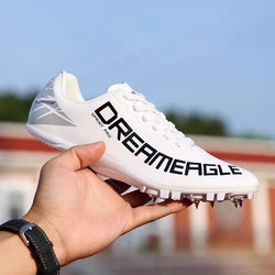 Men Women Athletic Shoes Track and Field Shoes Sprint Training Spikes Shoes Long Jump Sneakers Students Sports Competition Shoes