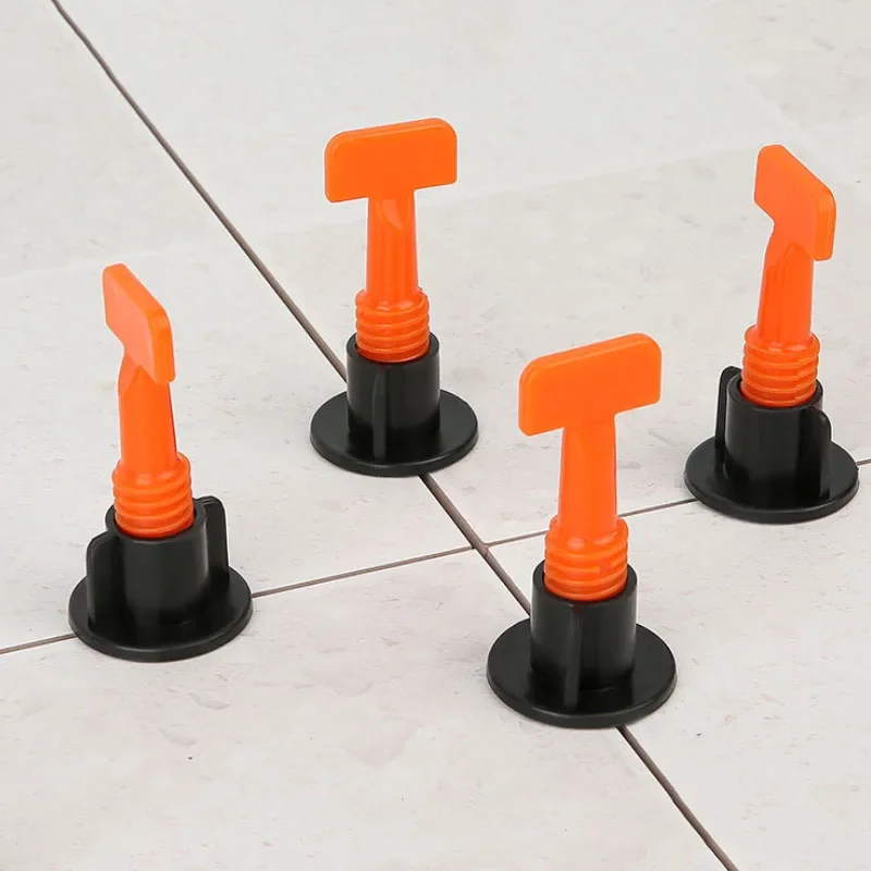 51Pcs Floor Tile Leveling Clips Spacers Porcelain Ceramic Leveler Kit Component For Tile Laying Wall Fixing Construction Tools