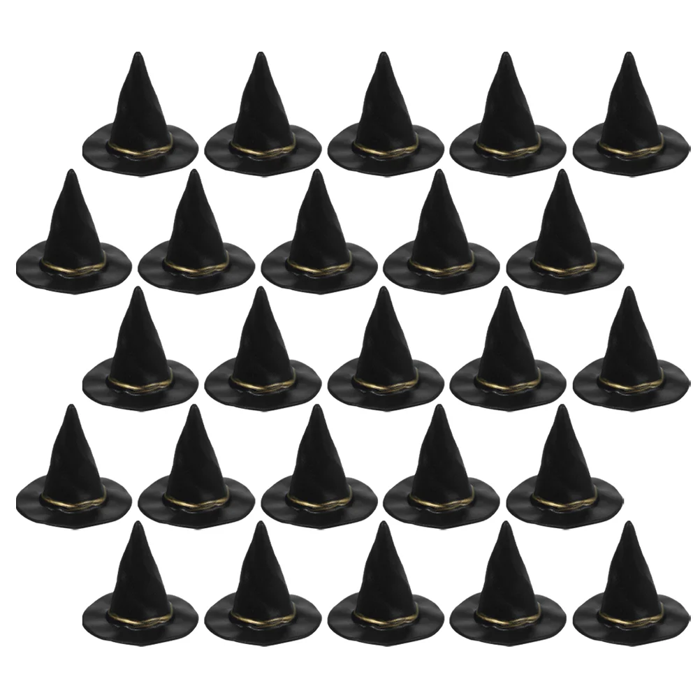 48-teiliges Party-Hexenhut für Haus, winzige Verzierung, Miniatur-Vorloge-Einstellung, Requisiten, Halloween