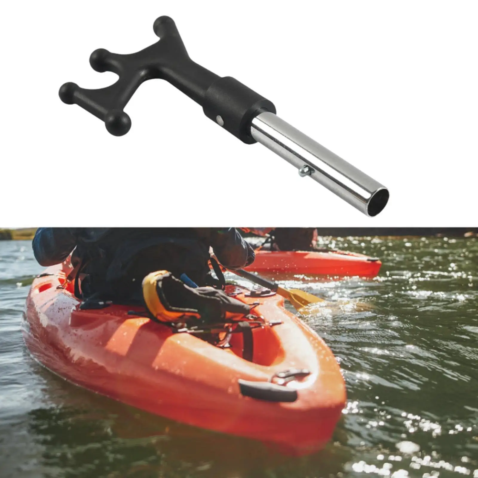 Telescopic Boat Hook Retractable Unbreakable Pushing and Pulling Multipurpose Boating Accessories Boat Hook Pole for Marine