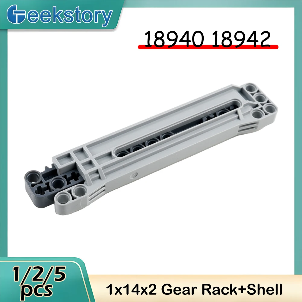 Technische Teile 18942 18940 1x14x2 Rack Rutsche MOC Schubstange Rack Montieren Putter Kleine Partikel Puzzle Bausteine Ziegel