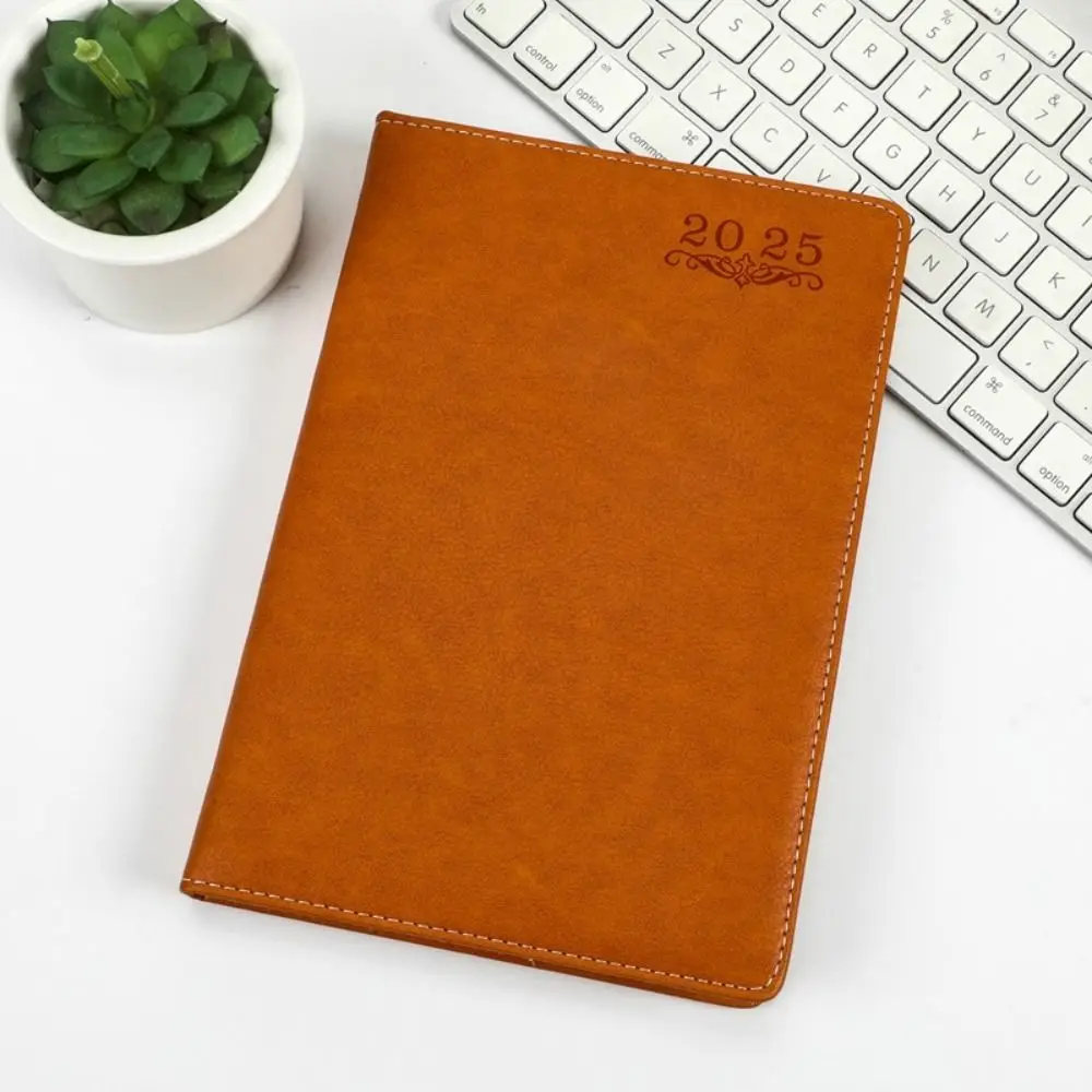 

A5 2025 Agenda Planner Notebook 156 Pages Soft PU Cover 2025 Journal Notebooks Thicken Multifunction 12 Months Planner Notebook