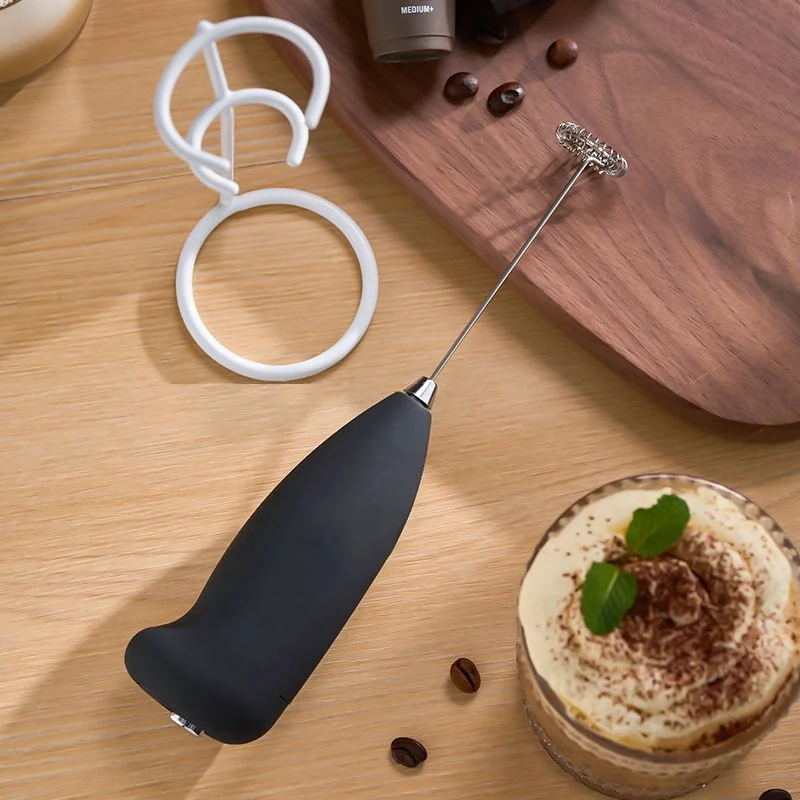 Electric Milk Frother Handheld Mixer Coffee Foamer Egg Beater Cappuccino Stirrer Mini Portable Blenders Home Kitchen Whisk Tool