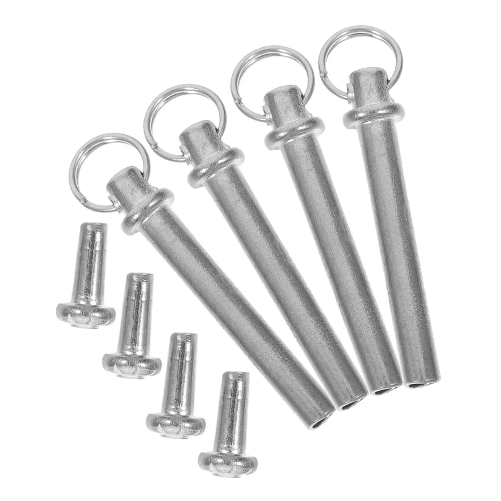 4 Sets Threaded Folding Rivets Fan and Nuts Kit Handmade Accessories Repair Shaft Fasteners Fans