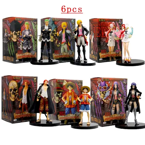 Hot One Piece Figure Theater Edition Film Red Robin Roronoa Zoro Luffy Nami Sanji Uta Anime Action Figurine Model Doll Toys Gift