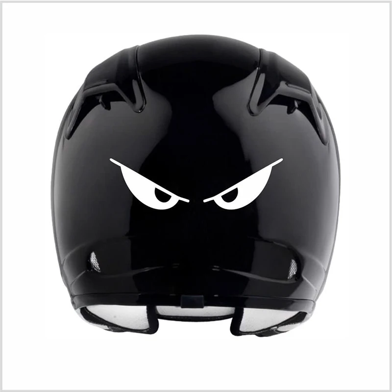 Reflective Motorcycle Helmet Evil Eyes Shape Body Sticker Personalized Decoration Sticker Decorate Accessories Car Sticker