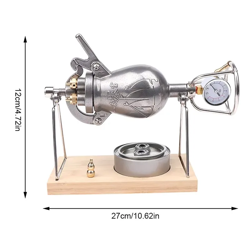 

Household Small Mini Manual Popcorn Machine Grain Amplifier Miniature Hand Popcorn Stove