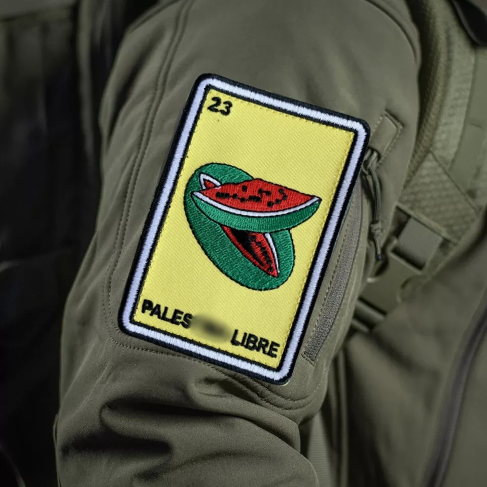 Watermelon Libre Embroidery Morale Tactical Patches Funny Watermelon Hook&Loop Patch Military Badge Backpack Stickers