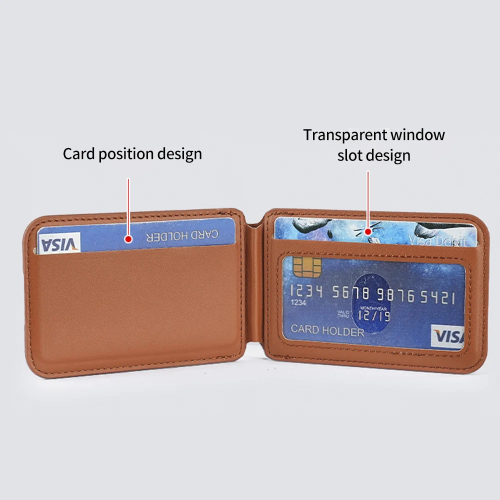 Luxury Leather Magnetic Wallet Case For iPhone 17 Pro Max 16 15 14 13 Detachable Card Holder Cover With Foldable Phone Stand view 4