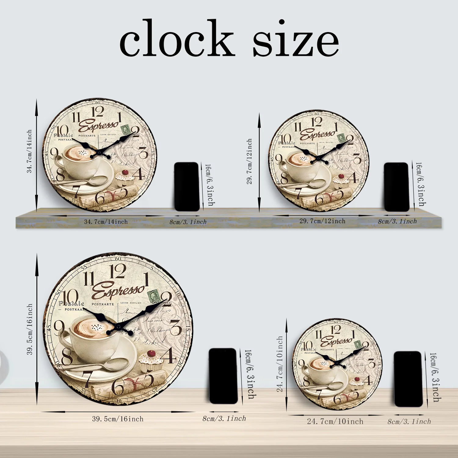 Thumbnail 3 - #31 Best Large Decorative Wall Clocks to Buy In 2026