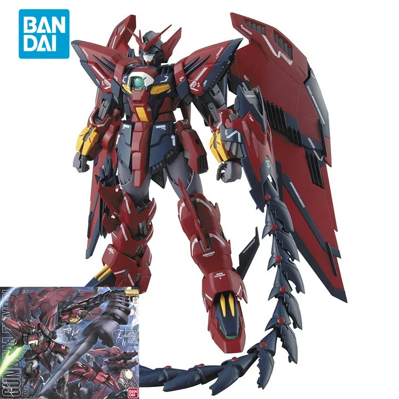 Bandai Original GUNDAM Anime Model MG Series 1/100 GUNDAM EPYON EW Action Figure Assembly Model Toys Gifts for Children