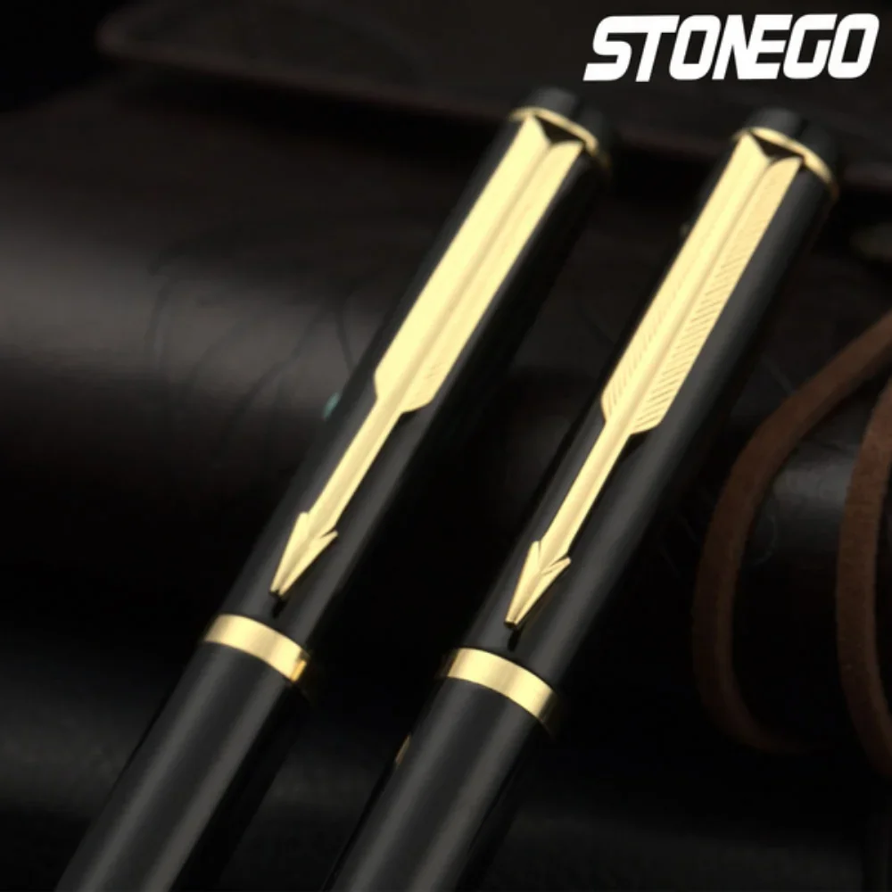 STONEGO Capless Metal Chrome Twist Ballpoint Pen , Elegant Signature Pen Gift Pens for Men Women