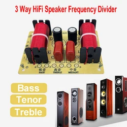 3 Way HiFi Speaker Frequency Divider 150W Audio Crossover Filter Treble Alto Bass Frequency Divider for Professional or Home Use