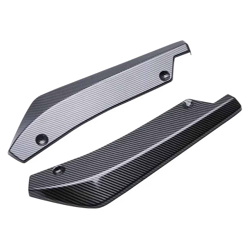 2PCS Rear Bumper Splitter Universal Side Spoiler Diffuser Canards Valance For Audi S3 S4 A3 A4 B7 B8 Car Accessories