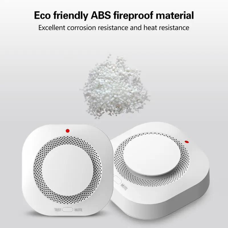 433MHz Wireless Smoke Detector Fire Alarm Sensor For Indoor Home Safety Garden Security