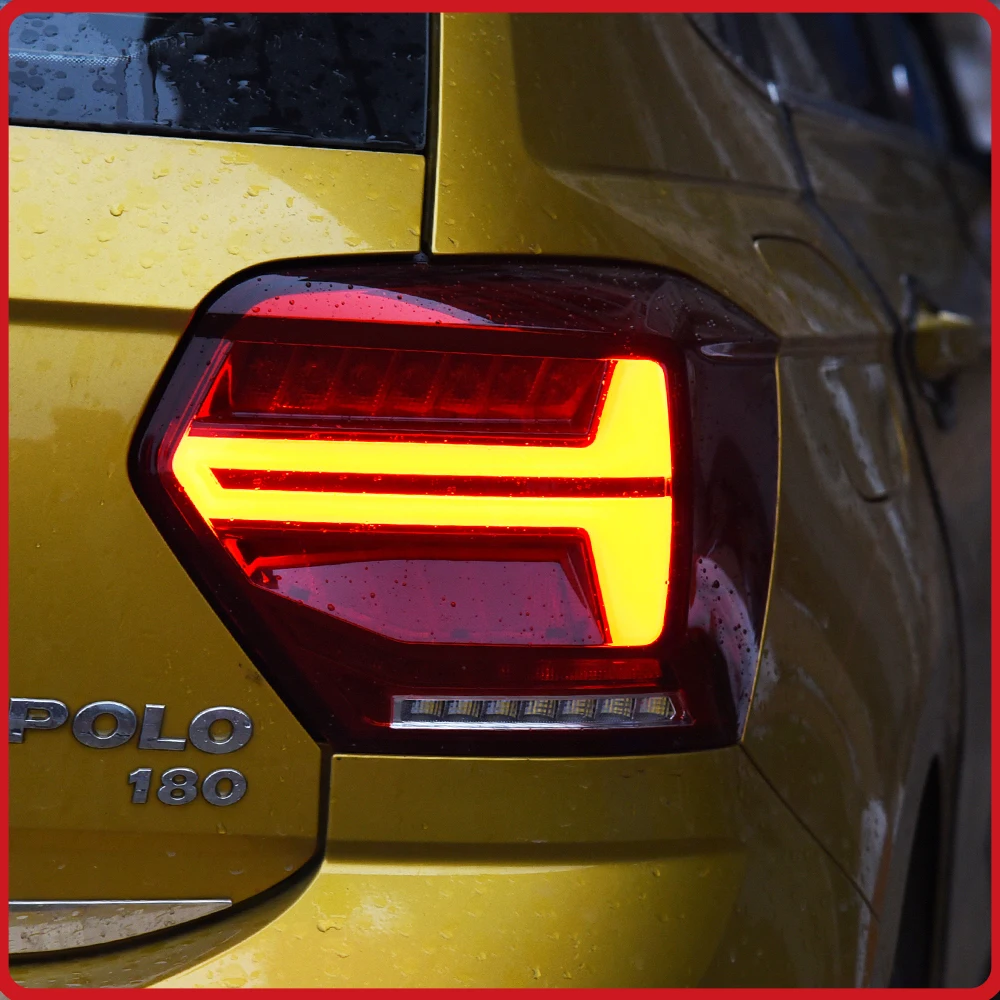 

Car Taillights Assembly For Volkswagen Polo AW1 2019-2022 LED Auto Back Lamps Upgrade Q2 style Dynamic Flashing Signal Light