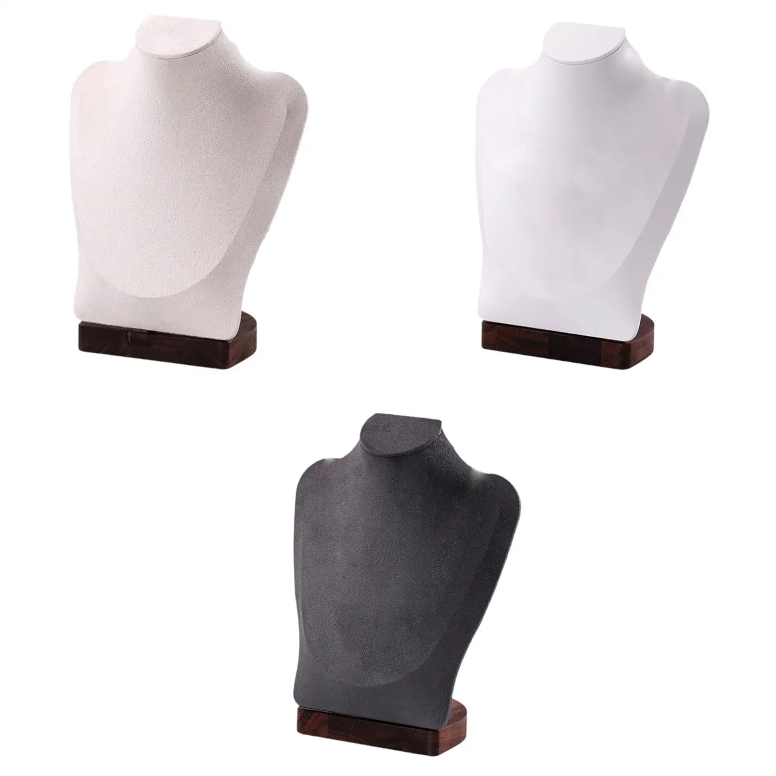 Necklace Display Chain Bust Stand Holder Ornament Elegant Shelf Pendant Chain Organizer for Store Desktop Shop Countertop