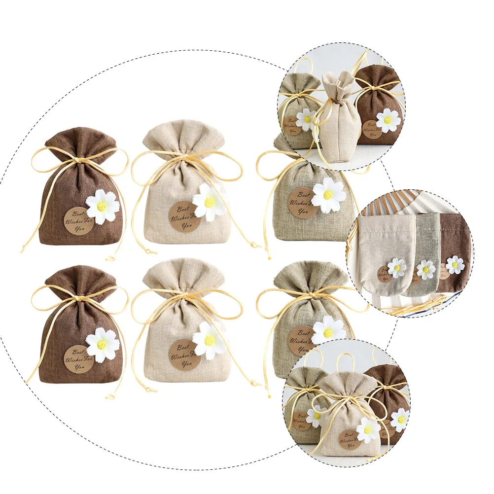 6Pcs Lavender Sachet Bags Premium Cotton Fabric Empty Fragrance Pouches for Wardrobe Closet Car Home Moth Repellent Freshener