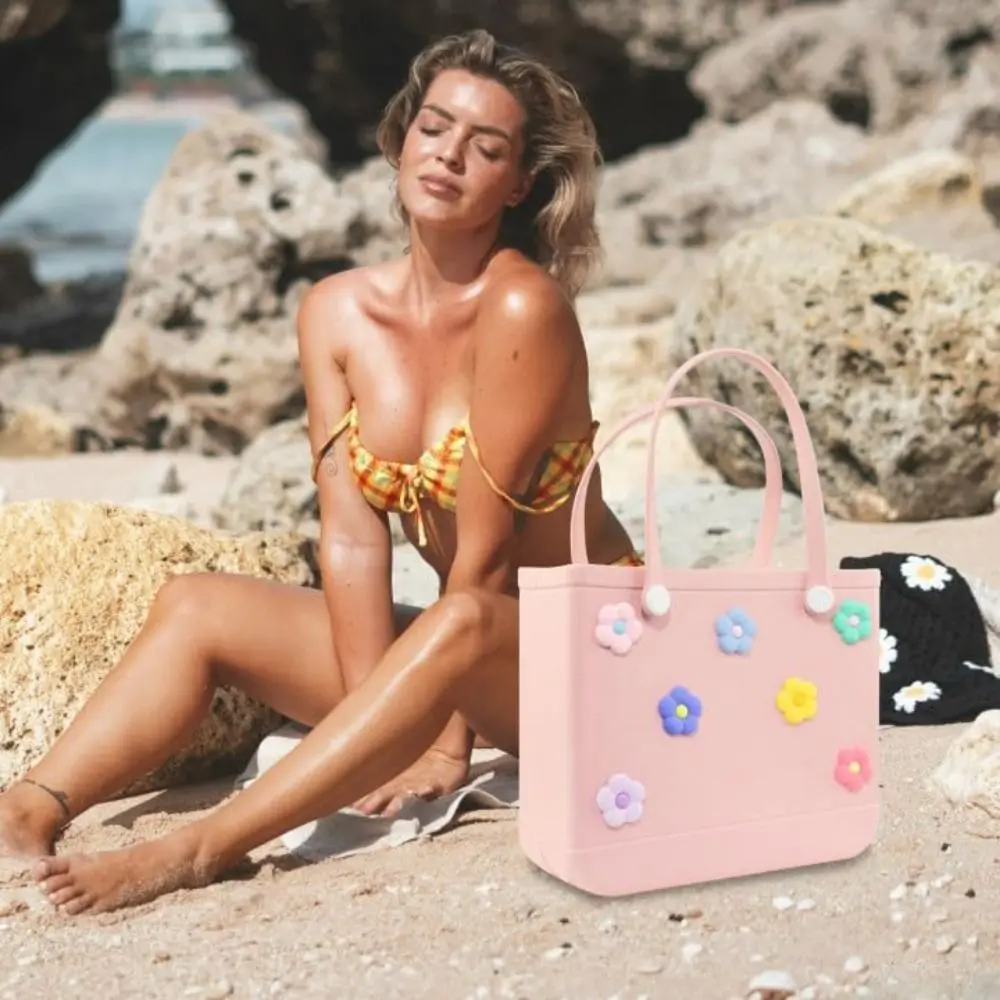 سحر القطن للماء ، اكسسوارات حقيبة يد ديي ، حقيبة حمل ، حقيبة الشاطئ ، 6 زهرة
