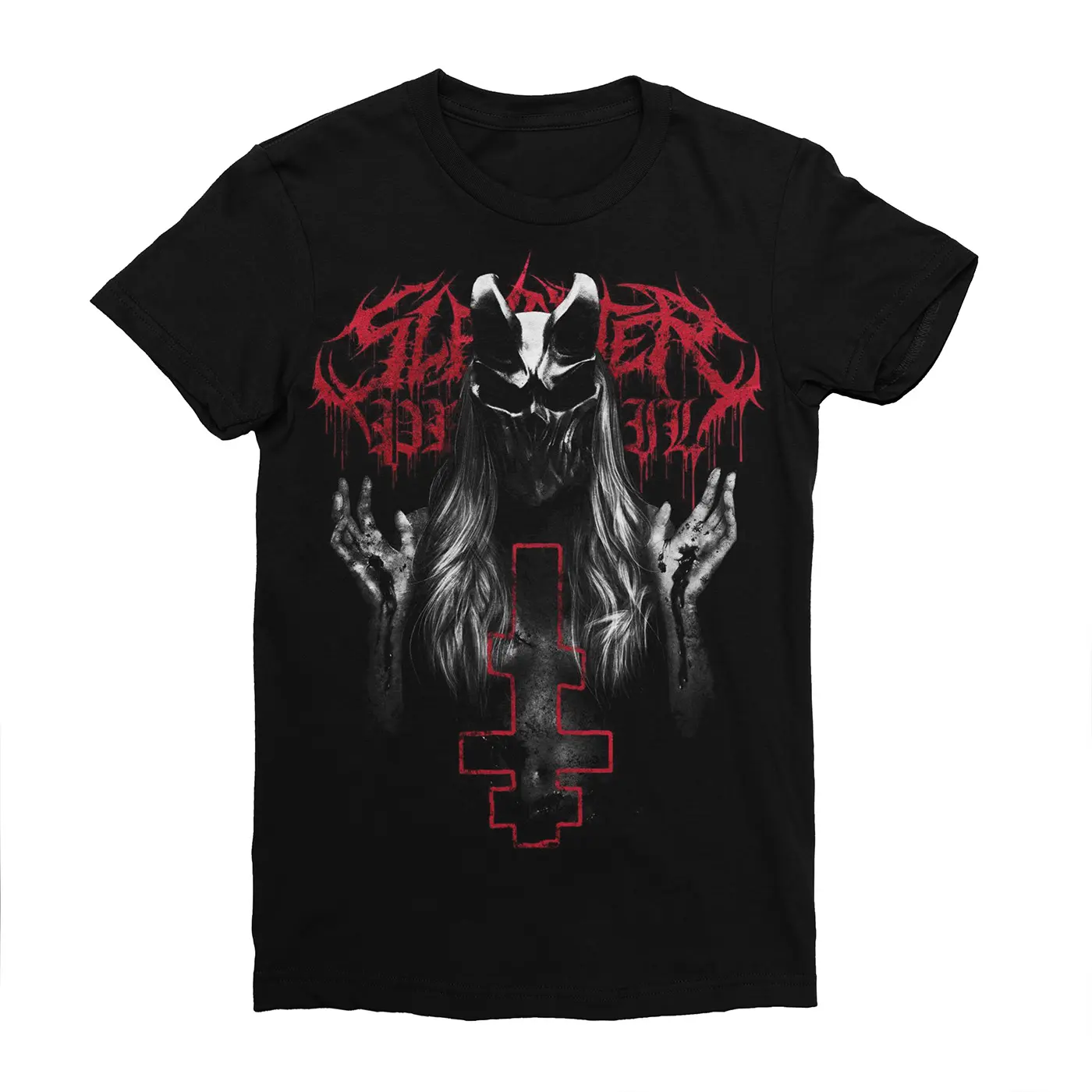 

BANBA SLAUGHTER TO PREVAILT-SHIRT GIRL MASK LOGO Style Design Street Violence Vintage Alphabet Pattern T-Shirt