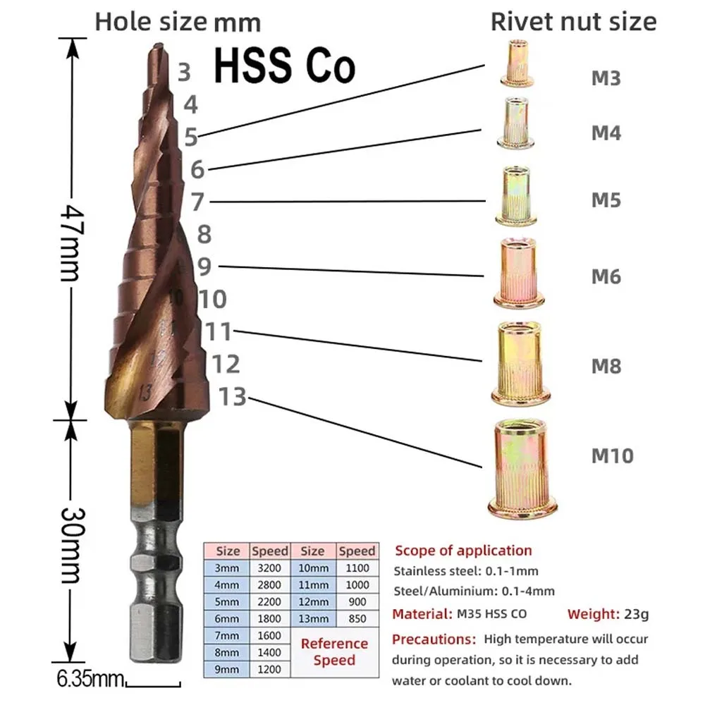 برشام الجوز أداة الحفر محول M3 M4 M5 M6 M8 M10 M12 تركيب بسيط الكهربائية دليل اللاسلكي المبرشم لوحة ترخيص معدنية #6
