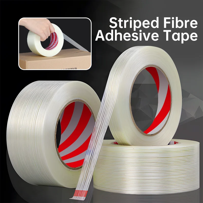 Fiberglass Tape Strong Fixation Mesh Tape Striped Fiber Tape Lithium Battery Pack Insulation Wrap Seal Packaging Fixed