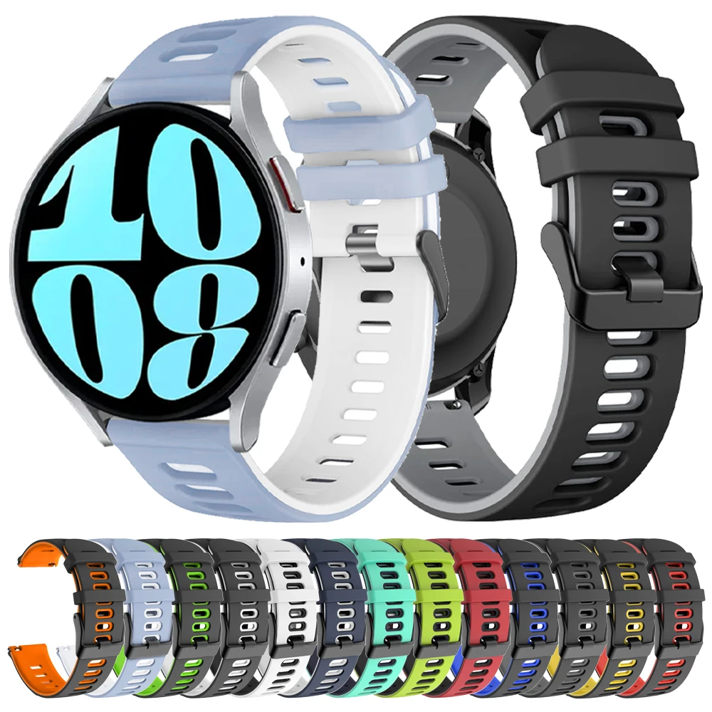 Sport Silikon armband für Samsung Galaxy Uhr 6 5 Pro 44mm 40mm Band für Samsung Galaxy Uhr 4 6 klassische 43mm 47mm Uhren armbänder