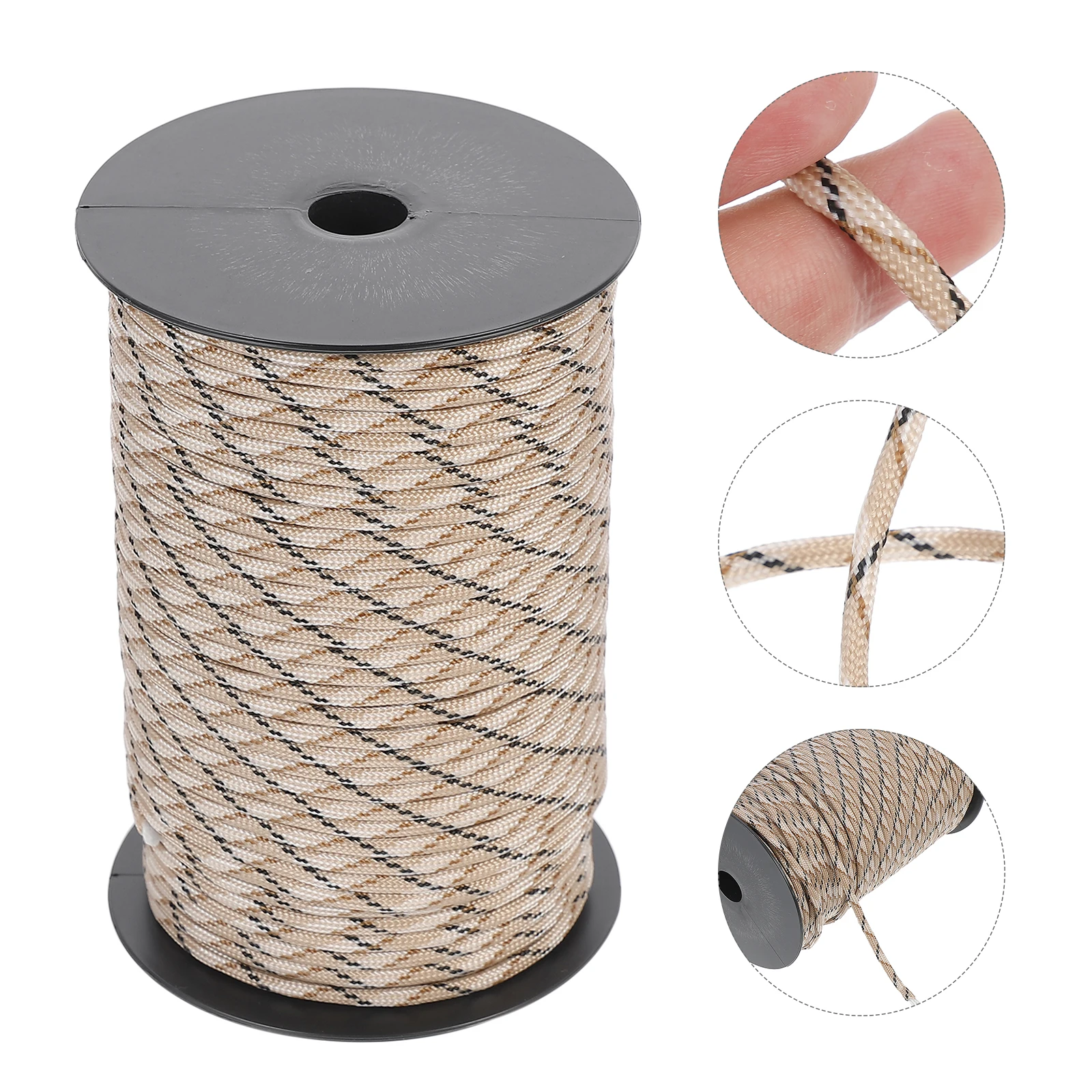 

1 Roll 100M Rescuing High-Strength Outdoor Safety Rope For Climbing Mountaineering Camping Durable Portable Rope For Fixing