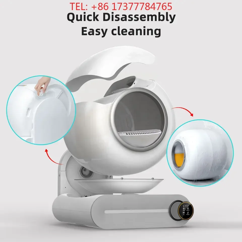 Tonepie Automatic Self Cleaning Cat Box APP Control Splash Cat Toilet Sandbox Pet WC Supplies for Cats