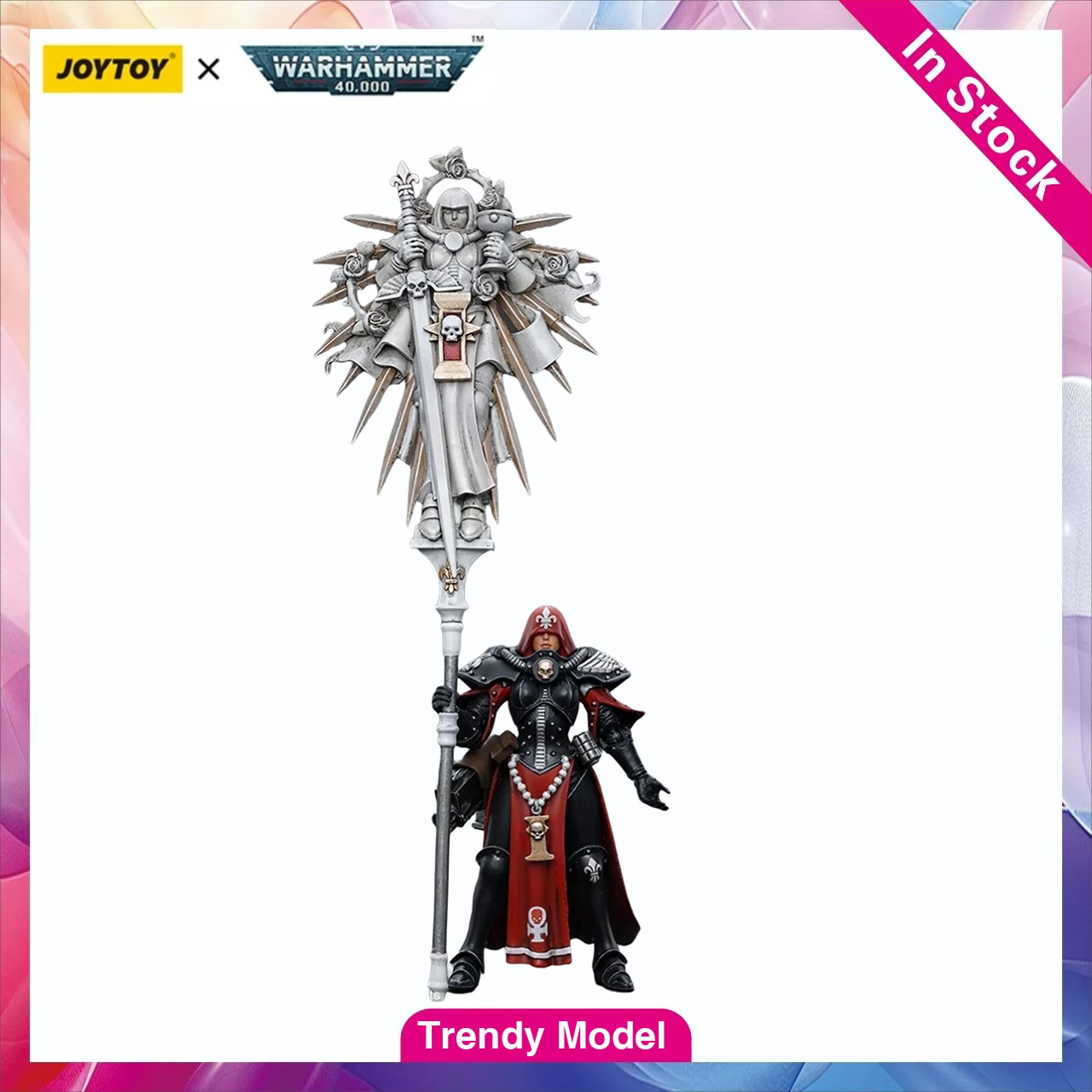 

【TM】JOYTOY Warhammer 40K Масштабная фигурка 1/18: Сестры-воины, Сален (Боевая монахиня) — Игрушки, подарки, модель
