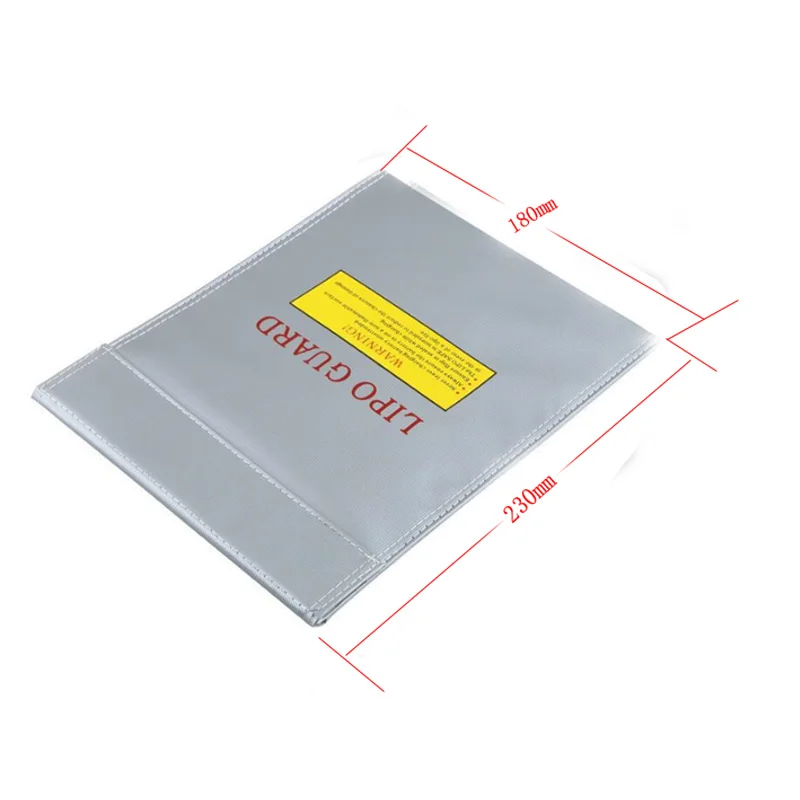 Fireproof & Waterproof High Quality RC LiPo Battery Safety Bag Safe Guard Charge Sack 18x23cm 30x23cm Red Black Silver