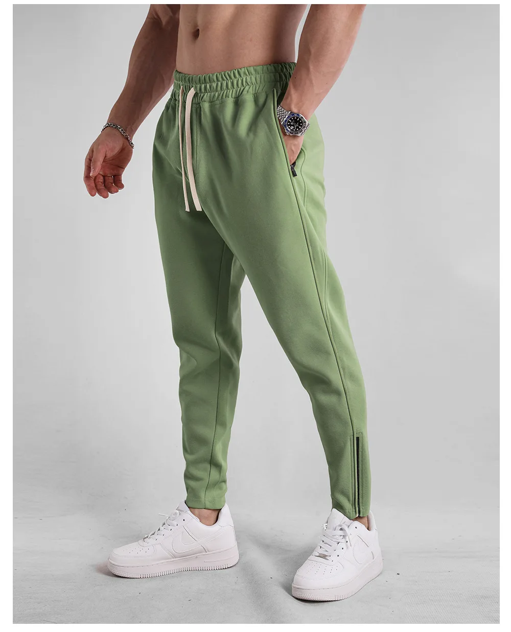 Neue Einfarbig Jogginghose Lässige Workout Hosen Herbst 1/2Pcs Leichte Cargo Hosen Outdoor Gym Fitness Kordelzug Hosen – Detail 9