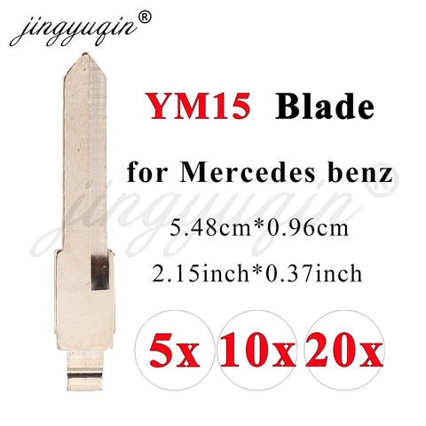Заготовка Металлического Ключа-брелока Jingyuqin YM15 KD VVDI Для Mercedes Benz Vito Actros Sprinter V-Class