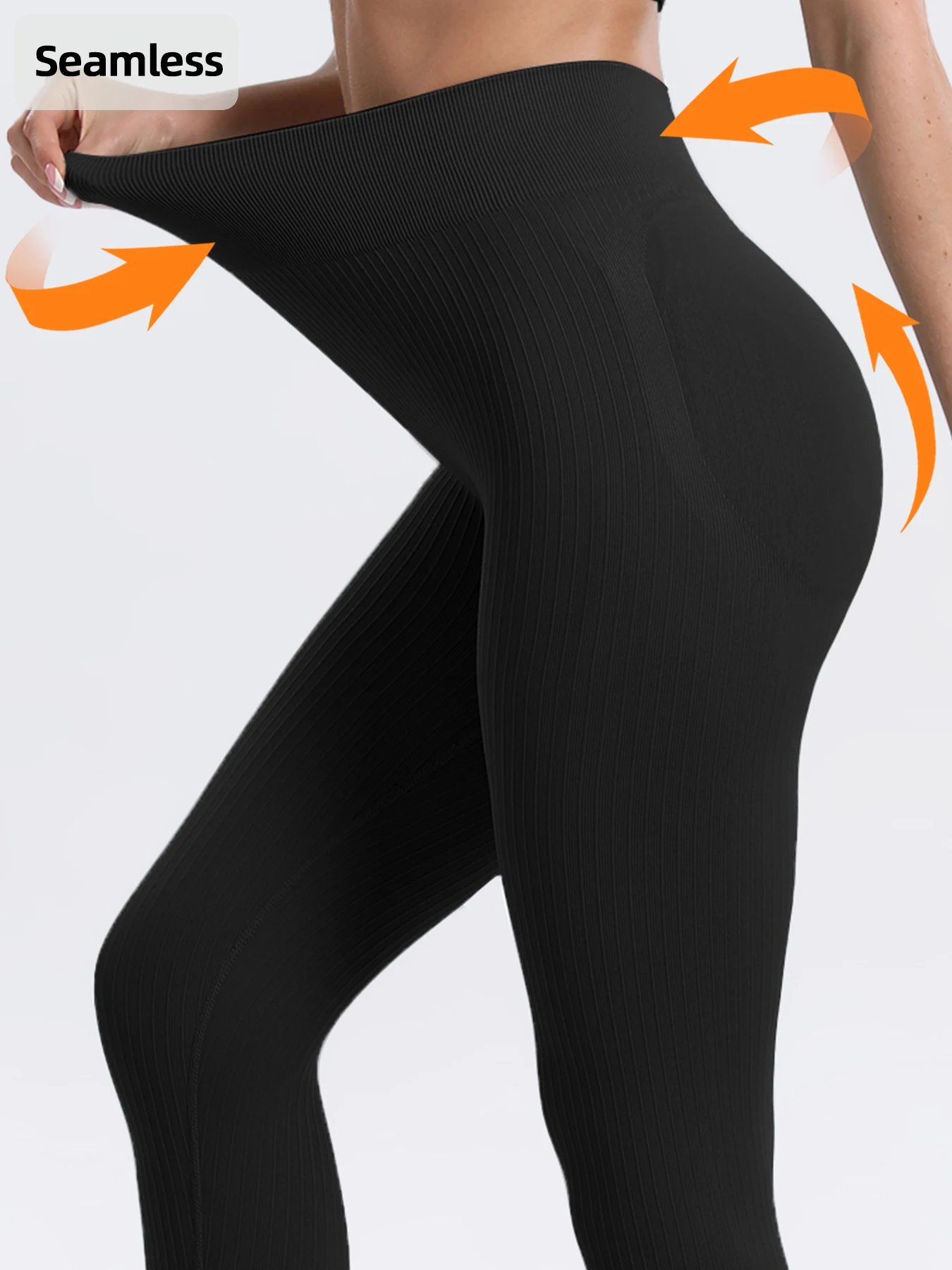 Seamless High-Waist Butt-Lifting Yoga Leggings | Tummy-Control Slim-Fit Sports Tights | Skin-Friendly Breathable Fitness Legging