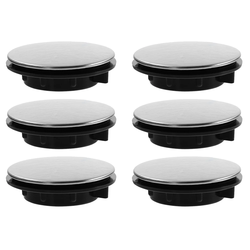 

6 Pcs Sink Hole Cover Bat Faucets Fet Cap Decorative Filler Kitchen Accessory Abs for Sinks Ceramic Plug
