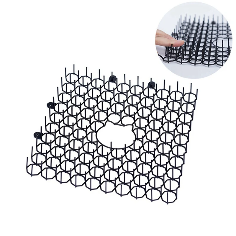 1pc Garden Prickle Strip Dig Stop Cat Repellent Deterrent Mat Anti-cat Prickle Strips Keep Cat Away Digging Climbing Spike Tool