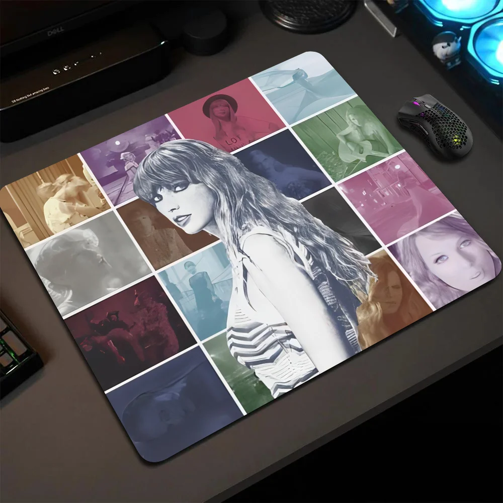 

T-Taylor Swifts Mousepad Small LockEdge Mouse Pad For Gamers Computer Desk Pad Rectangular Anti-slip Rubber