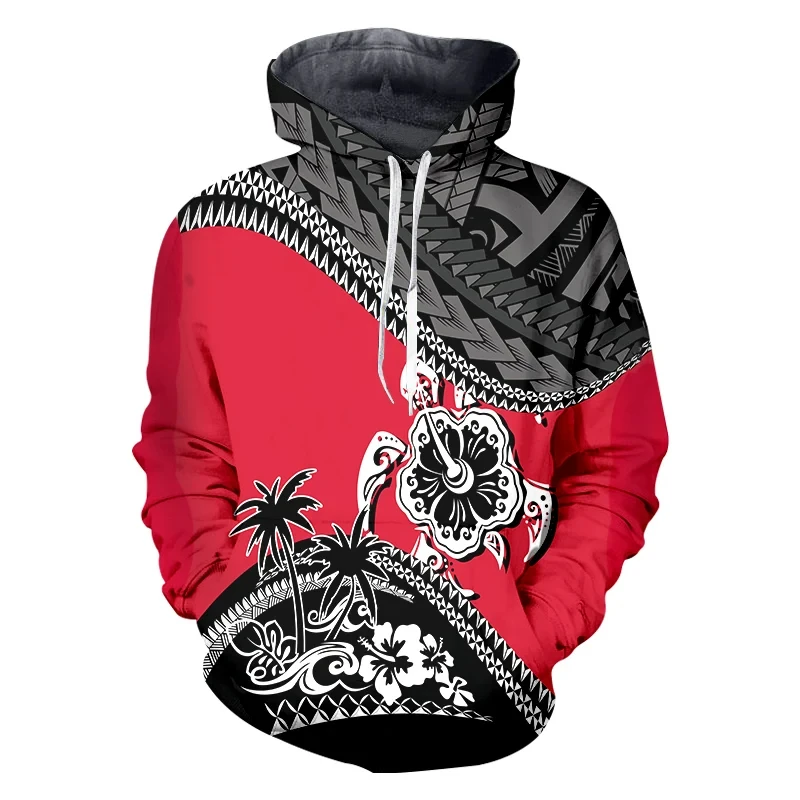 Polynesia Tahiti Sea ​​turtle 3D Printed Hoodies For Men Clothes Casual Women Sweatshirts Fashion Hawaii Pullovers Y2k Tracksuit