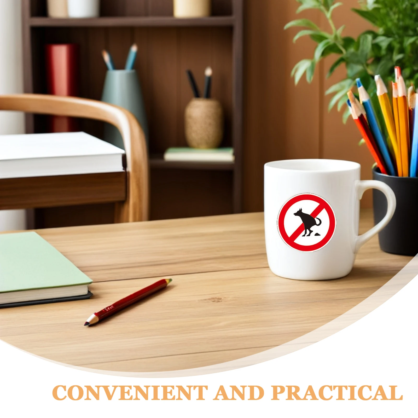 لا توجد علامة أنبوب الكلب ملصق مقاوم للماء لساحة نافذة الحديقة تحذير الحيوانات الأليفة نفايات حظر ملصق صديقة للبيئة مضحك لصق