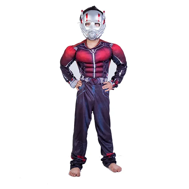 Ant man Kids Muscle Jumpsuits Muscle Superhero Party Cosplay Costumes Halloween Christmas Gift Antman