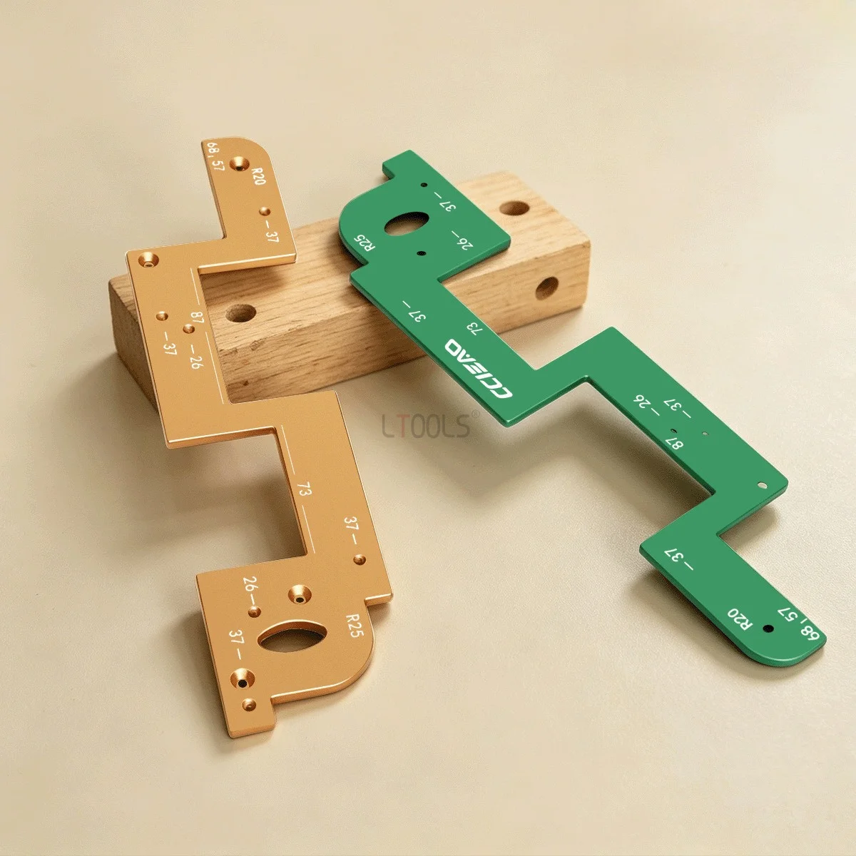 Invisible Embedded Handle Slotting Template Arc Grooving Auxiliary Tool Portable Wood Grooving Guide for Wardrobe Kitchen Handle