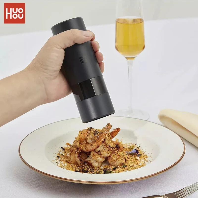 YouPin HUOHOU مطحنة التوابل الكهربائية المحمولة المطبخ أداة طحن الطبخ الفلفل التوابل التوابل الحبوب مطحنة الملح شاكر